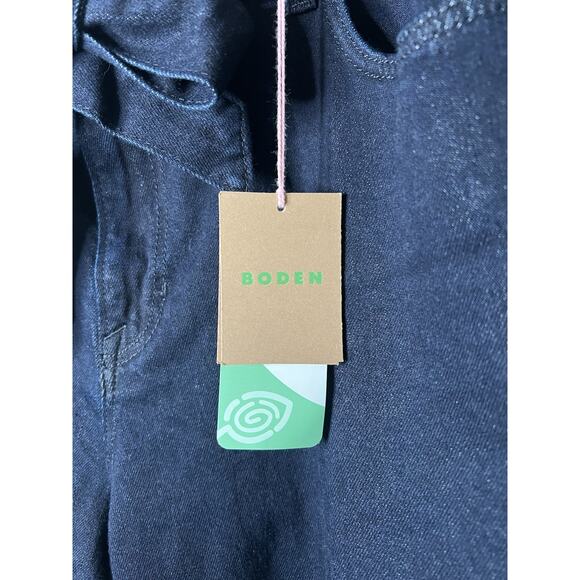 NWT Boden High Rise Tie Waist Jeans Women's Size 33x32 Wide Leg 70's Inspired - Picture 2 of 7